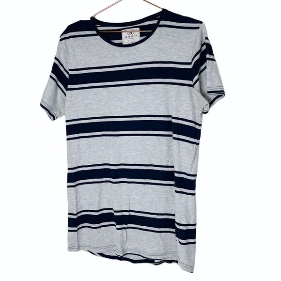 EUC Cotton On Brunswick Grey Striped Shirt Top Large - Picture 1 of 5